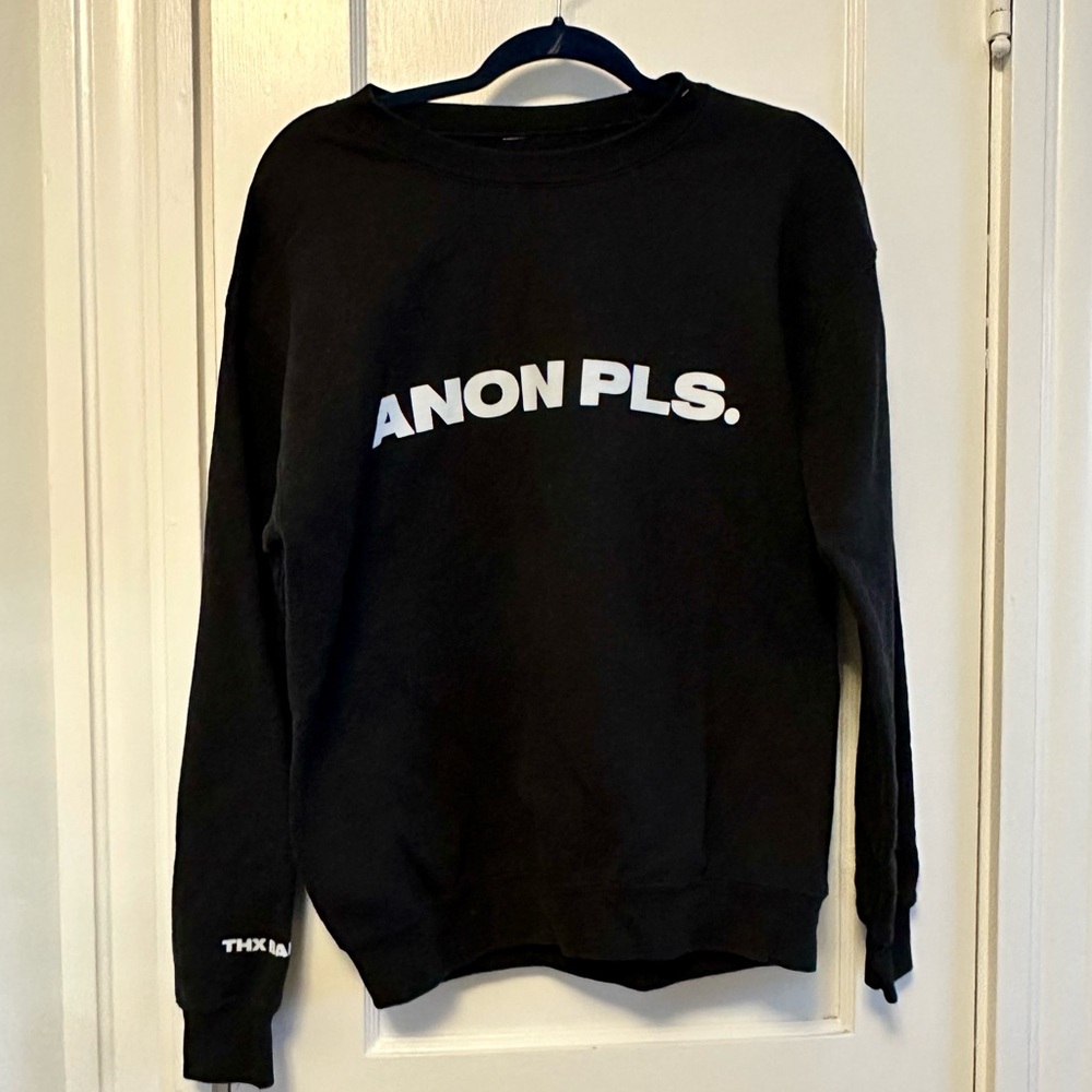 DeuxMoi “Anon Pls” Sweatshirt